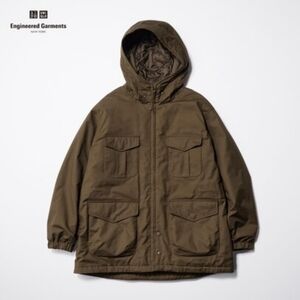 Uniqlo PUFFTECH Utility Jacket (HEATTECH) - Size Large, Brown